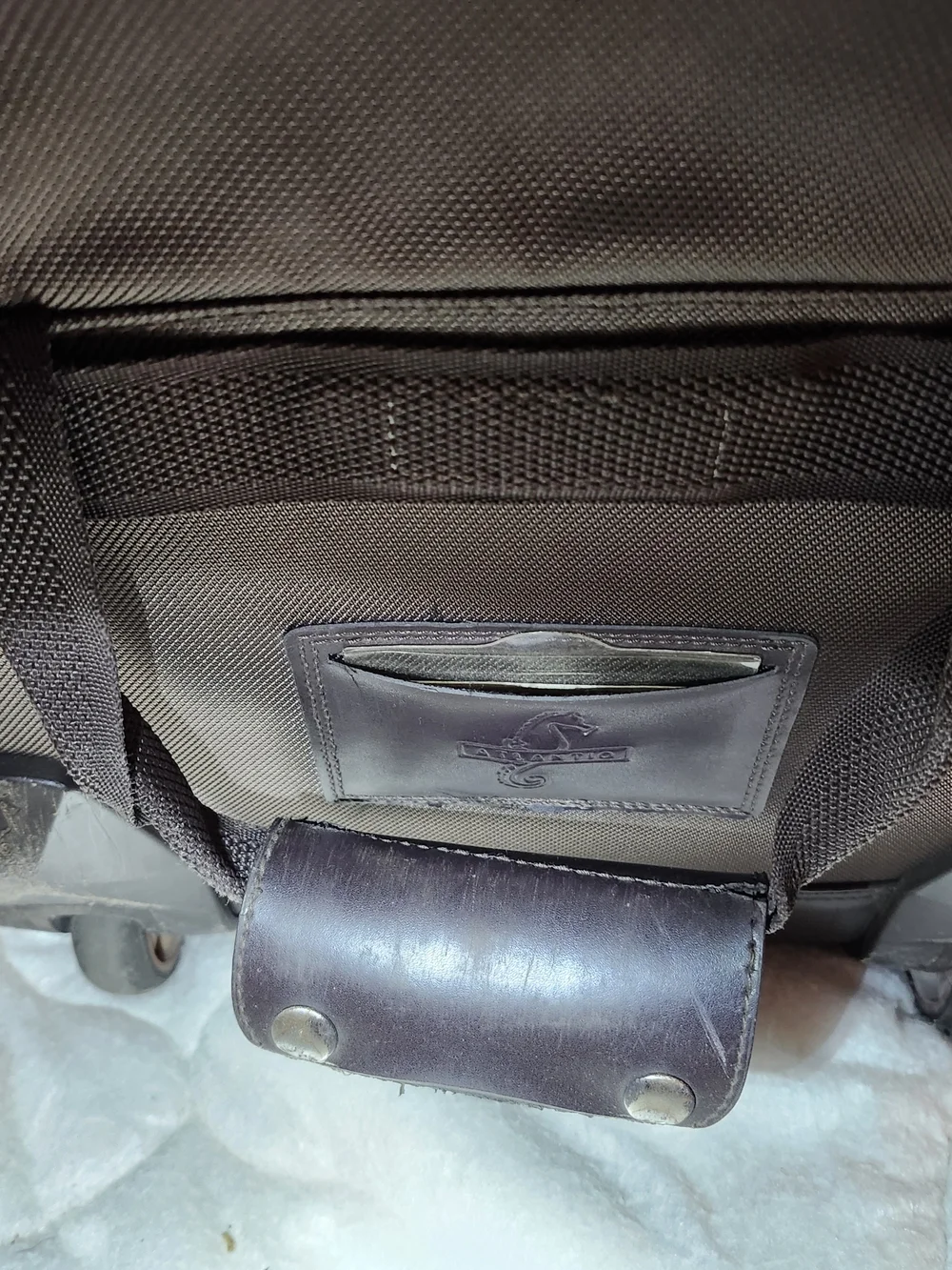 Wheeled  Carry-On Luggage, Underseat Bag, Telescope Handle, Brown, Travel